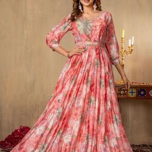 LONG GOWN WITH HANDWORK